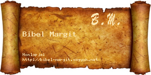 Bibel Margit névjegykártya