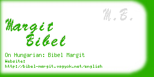 margit bibel business card